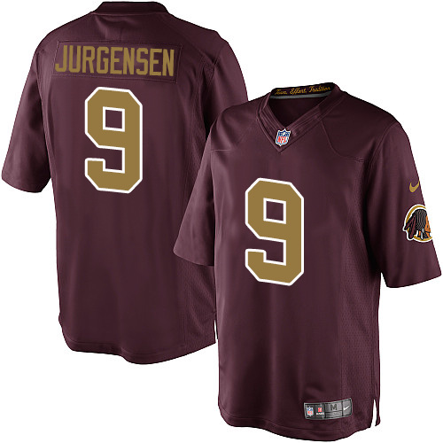 Men's Limited Sonny Jurgensen Nike Jersey Burgundy Red Alternate - #9 80th Anniversary NFL Washington Redskins